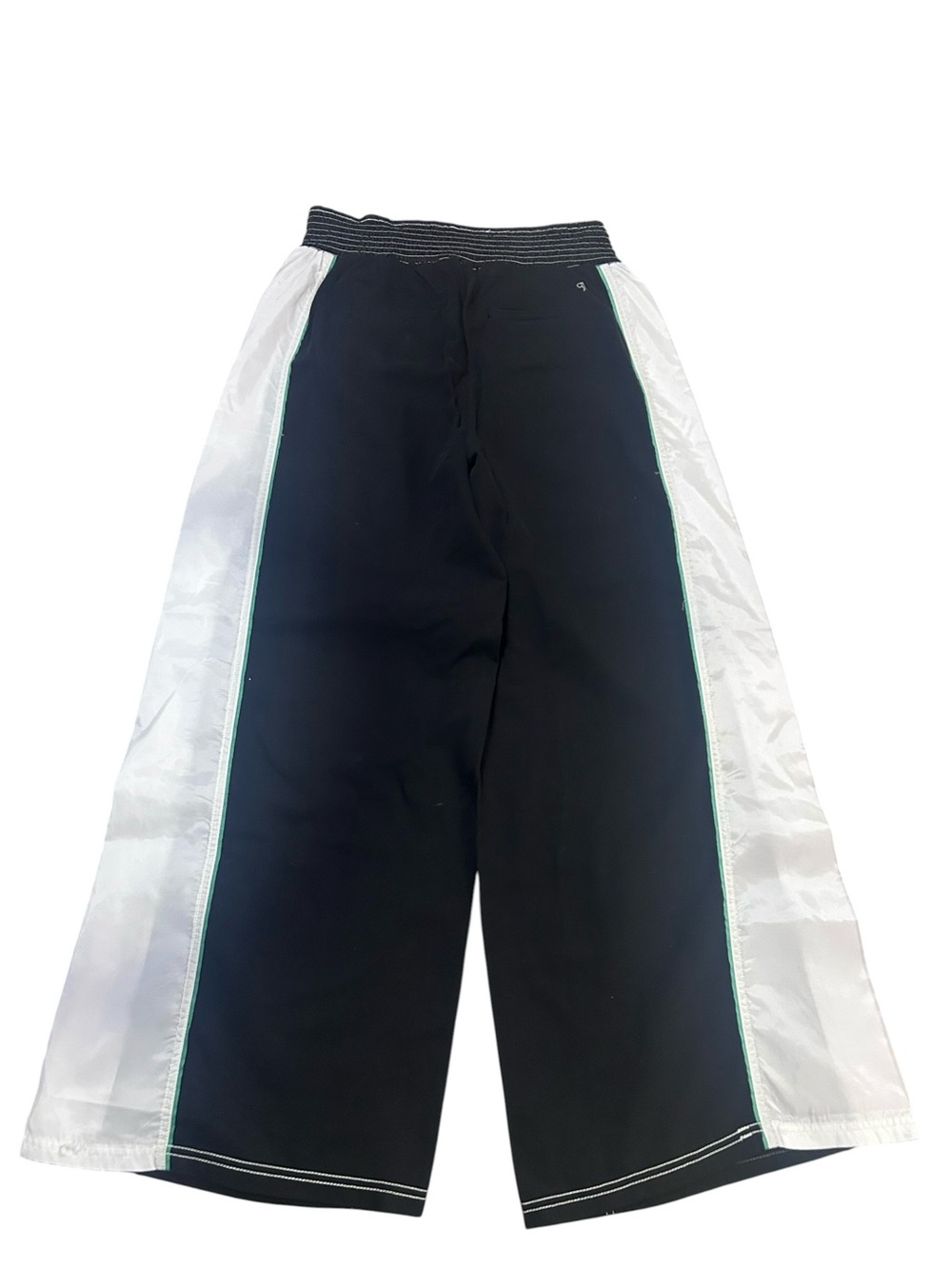 Anthropologie Pilcro Reworked Wide-Leg Sport Pants /black white statement pants - Picture 6 of 6